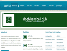 Tablet Screenshot of cloghhandball.com